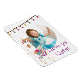 Cute lama en tassels fotoontwerp magneet (Rechterzijde)