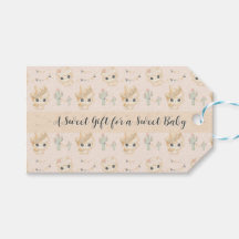 Cute Lama Fiesta Patroon Baby Shower Cadeaubijslag
