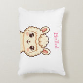 Cute lama illustratie ontwerp accent kussen (Voorkant(Verticaal))