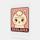 Cute lama illustratie ontwerp acryl bord (Hoek)