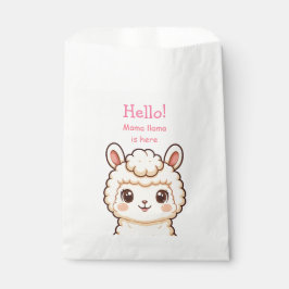 Cute lama illustratie ontwerp bedankzakje