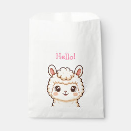 Cute lama illustratie ontwerp bedankzakje
