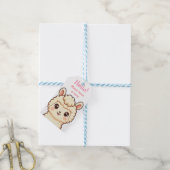 Cute lama illustratie ontwerp cadeaulabel (Met Touw)