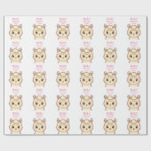 Cute lama illustratie ontwerp cadeaupapier (Vlak)