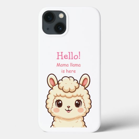 Cute lama illustratie ontwerp Case-Mate iPhone case (Achterkant)
