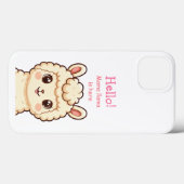 Cute lama illustratie ontwerp Case-Mate iPhone case (Achterkant (horizontaal))