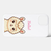 Cute lama illustratie ontwerp Case-Mate iPhone case (Achterkant (horizontaal))