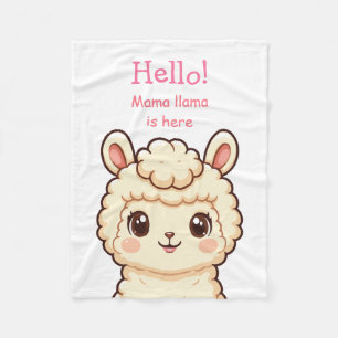 Cute lama illustratie ontwerp fleece deken