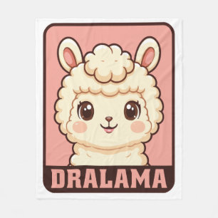Cute lama illustratie ontwerp fleece deken