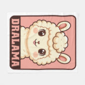 Cute lama illustratie ontwerp fleece deken (Voorkant (Horizontaal))