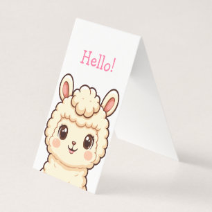 Cute lama illustratie ontwerp kaart