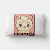 Cute lama illustratie ontwerp kussen (Voorkant)