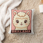 Cute lama illustratie ontwerp kussen (Deken)
