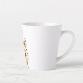 Cute lama illustratie ontwerp latte mok (Rechts)