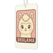 Cute lama illustratie ontwerp luchtverfrisser (Links)