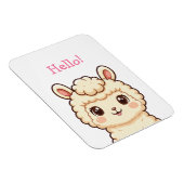 Cute lama illustratie ontwerp magneet (Rechterzijde)