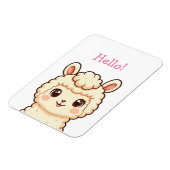 Cute lama illustratie ontwerp magneet (Linkerzijde)