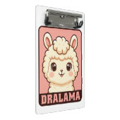 Cute lama illustratie ontwerp mini klembord (Schuin)