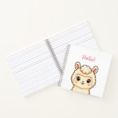 Cute lama illustratie ontwerp notitieboek (Binnen)