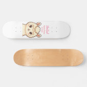 Cute lama illustratie ontwerp persoonlijk skateboard (Horizontaal)