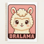 Cute lama illustratie ontwerp planner (Voorkant)