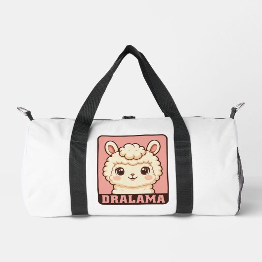 Cute lama illustratie ontwerp plunjezak (Voorkant)