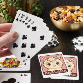 Cute lama illustratie ontwerp pokerkaarten (Insitu)
