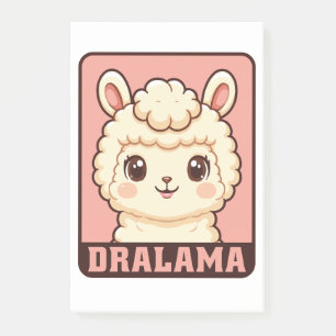 Cute lama illustratie ontwerp post-it® notes