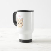 Cute lama illustratie ontwerp reisbeker (Voorkant links)