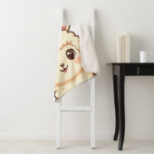 Cute lama illustratie ontwerp sherpa deken (In situ)