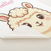 Cute lama illustratie ontwerp sherpa deken (3/4)