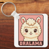 Cute lama illustratie ontwerp sleutelhanger (Voorkant)