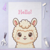 Cute lama illustratie ontwerp tissuepapier (Craft)