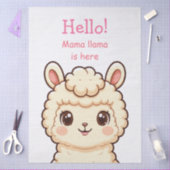 Cute lama illustratie ontwerp tissuepapier (Craft)