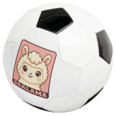 Cute lama illustratie ontwerp voetbal (Drie kwart)