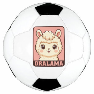 Cute lama illustratie ontwerp voetbal
