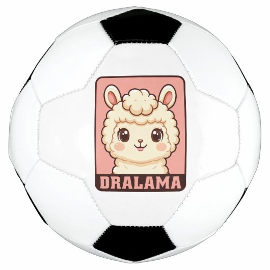 Cute lama illustratie ontwerp voetbal (Voorkant)