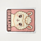 Cute lama illustratie ontwerp wandkleed (Voorkant (horizontaal))