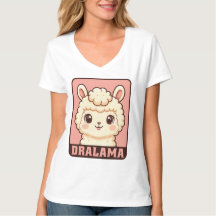 Cute lama illustratie t-shirt ontwerp