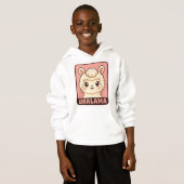 Cute lama illustratie t-shirt ontwerp (Voorkant volledig)