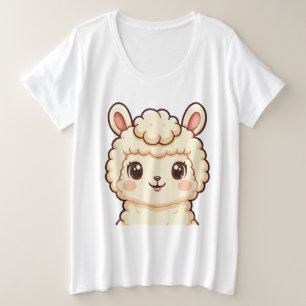 Cute lama illustratie t-shirt ontwerp