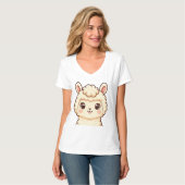 Cute lama illustratie t-shirt ontwerp (Voorkant volledig)