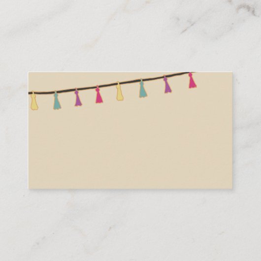 Cute lama met aangepaste achtergrondkleur visitekaartje (Achterkant)