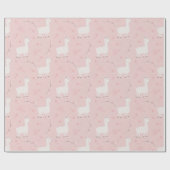 Cute lama naadloos cadeaupapier (Vlak)