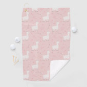 Cute lama naadloos golfhanddoek (Insitu)
