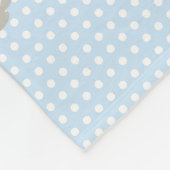 Cute Lama Polka Dot Baby Milestone Fleece Deken (Hoek)