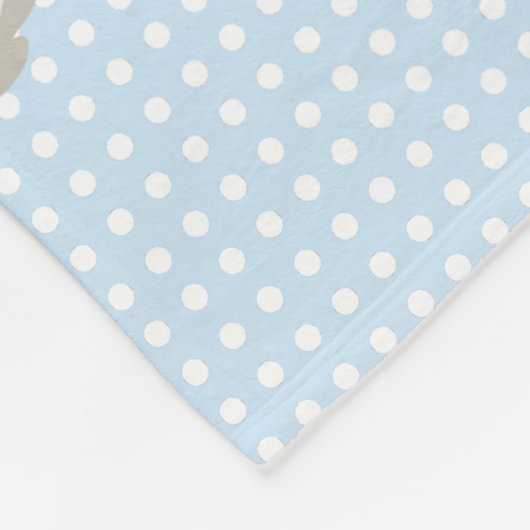 Cute Lama Polka Dot Baby Milestone Fleece Deken (Hoek)