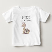 Cute Lama Prinses met een Kroon Verjaardag (Voorkant)