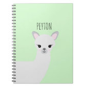 Cute Lama Spiral Photo Notitieboek (Voorkant)