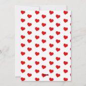 Cute Lama Valentijnsdag Kaart (Achterkant)